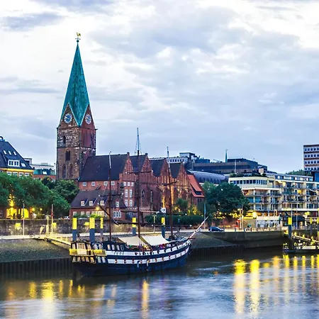 Wohlfuehloase Im Herzen Bremens, Balkon, Bis 5 P * 不莱梅